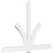 Ekena Millwork Redmond Architectural Grade PVC Gable Bracket, 96"W x 64"H x 2"D x 6"F, 16/12 Pitch GBP096X64X0206RED00 - alternate 1